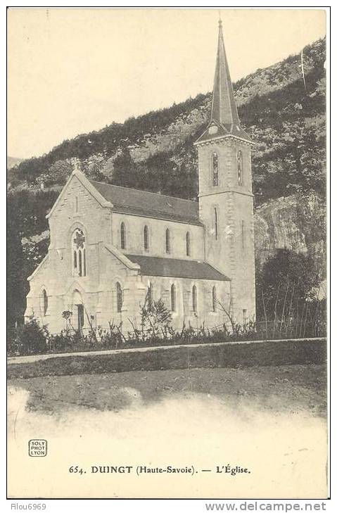 RARE CARTE POSTALE          DUINGT   L EGLISE - Duingt