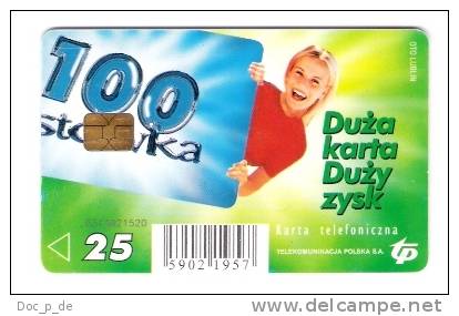 Polen - Chip Card - Girl On Phone - Polen