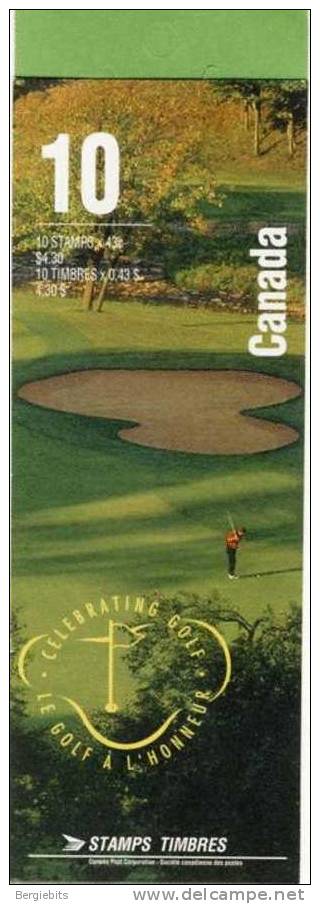 1995 Canada Famous Golf Courses MNH Booklet Of 10 Stamps - Volledige Boekjes