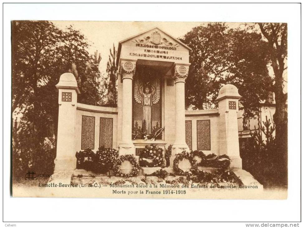 LAMOTTE BEUVRON 41 MONUMENT AUX MORTS - Lamotte Beuvron