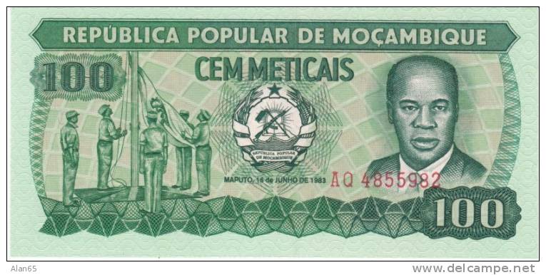 100 Meticais, Mozambique Currency Banknote, Uncirculated Krause #130 - Mozambique