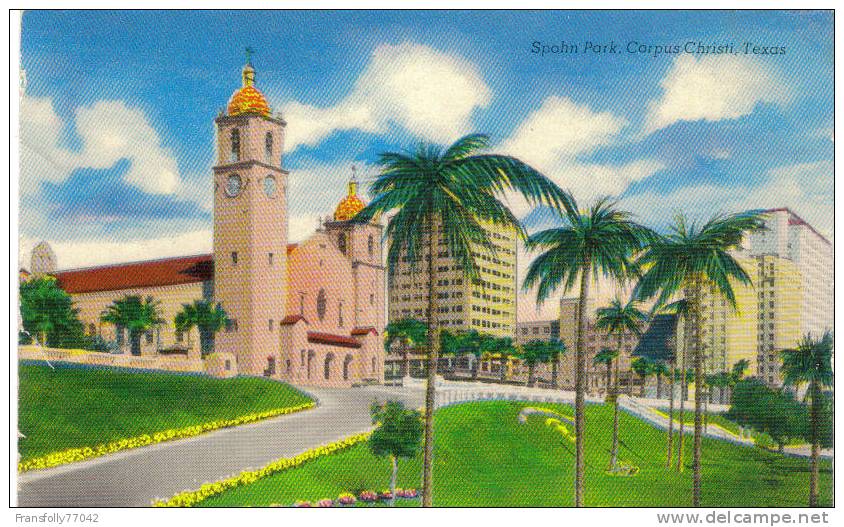 SPAHN PARK CORPUS CHRISTI TEXAS Church HIGH RISE BLDGS C-1950-60 - Corpus Christi