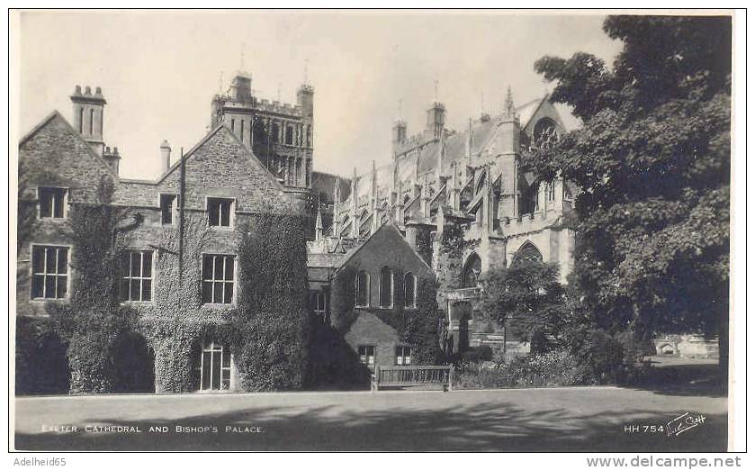 Exeter Cathedral And Bishop´s Palace "real Photograph", Walter Scott, Bradford - Exeter