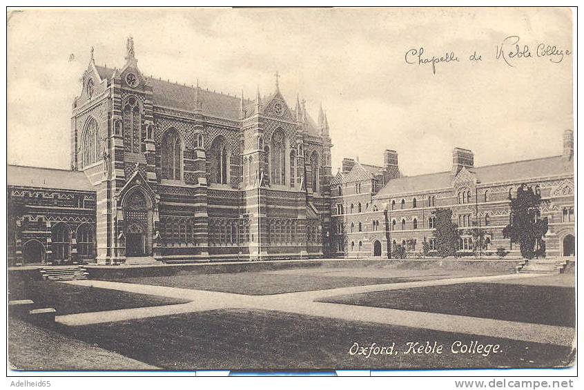 Oxford, Keble College 1907, Frith To Chatillon Bagneux (Seine, France) - Oxford