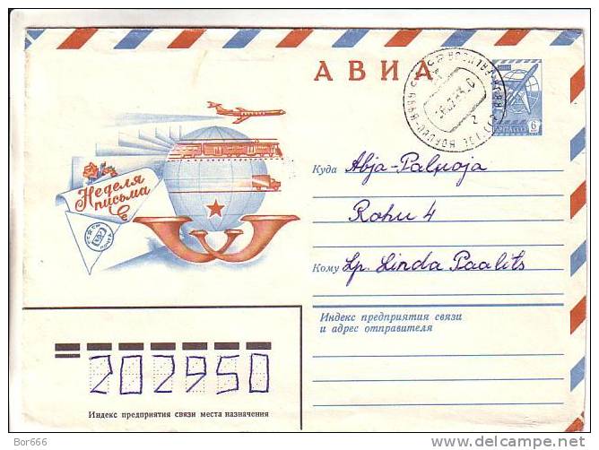 GOOD RUSSIA / USSR Postal Cover 1980 - Letter Week - Covers & Documents