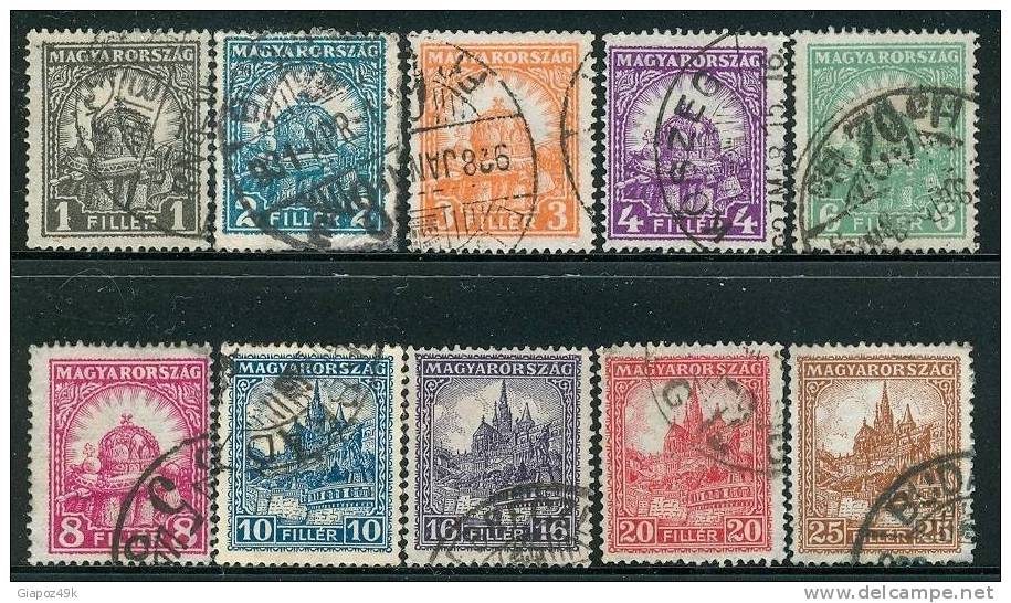 ● HONGRIE - UNGHERIA - 1926 / 27 -  N.  379  / 88  Usati , Serie Completo -  Lotto  372 - Neufs