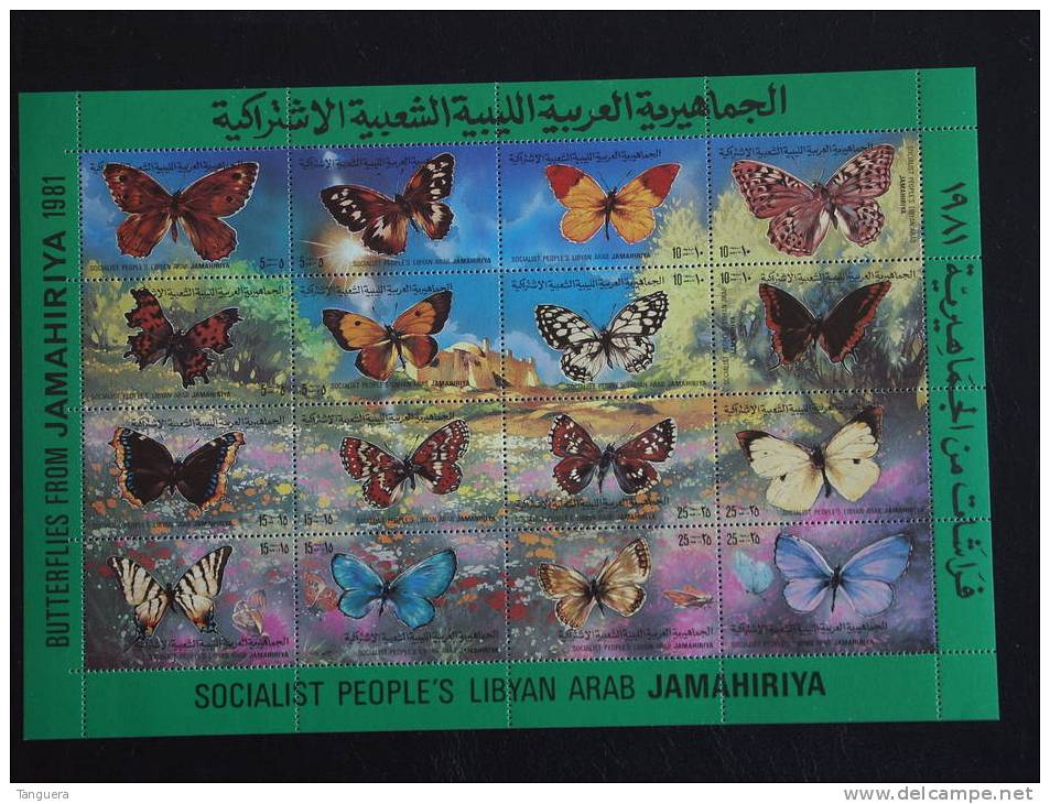 Libië Libye Vlinders Papillons Buterflies Yv 965-980 MNH ** - Vlinders