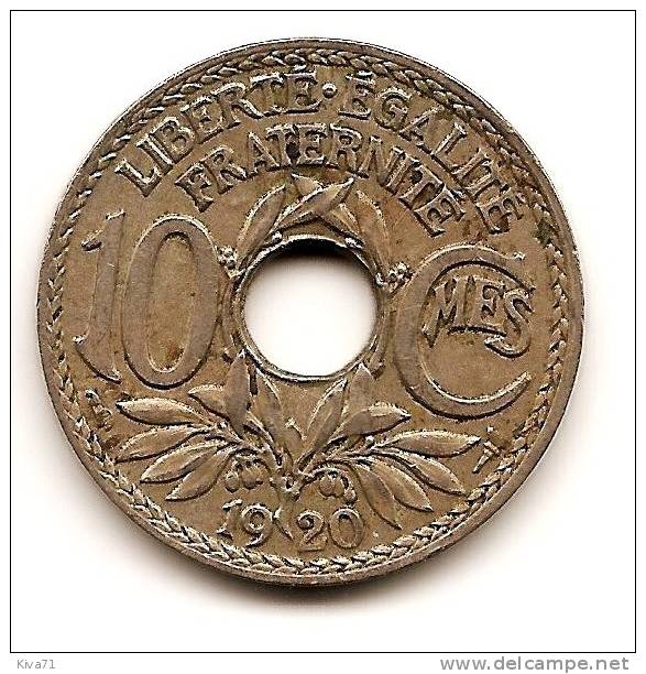 10 Centimes 1920 TTB - 10 Centimes