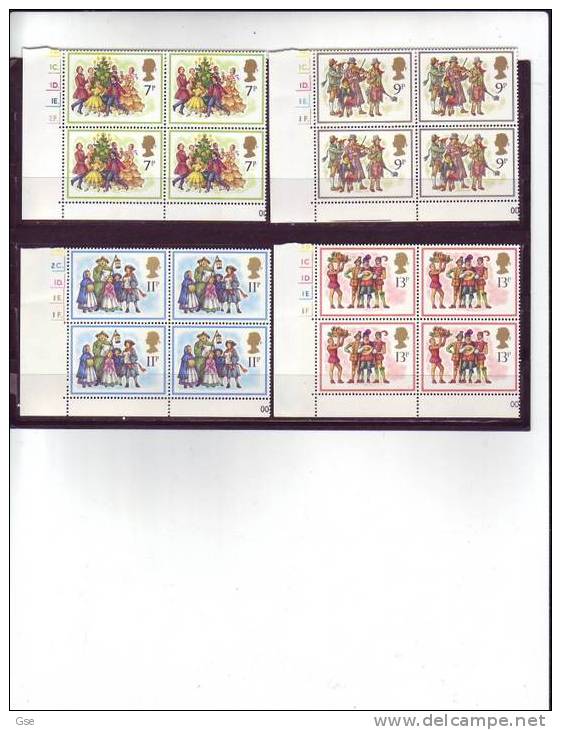 GRAN BRETAGNA  1978 - Yvert  876/9** (quartina) -  Natale - Unused Stamps