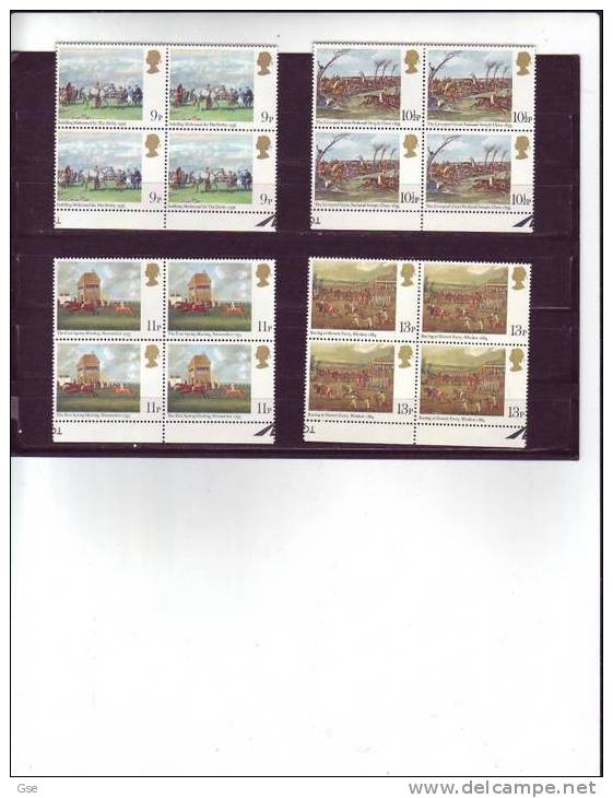 GRAN BRETAGNA  1979 - Yvert  892/5** Quartinaù -  Ippica - Unused Stamps