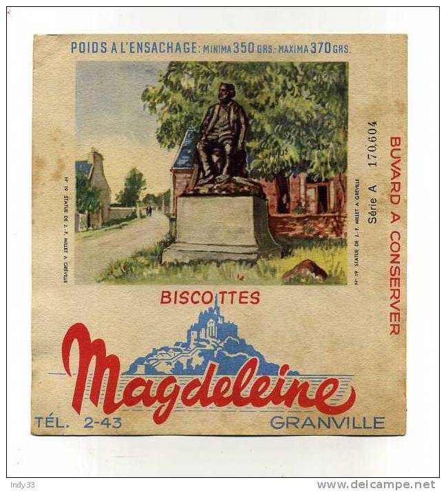 BISCOTTES MAGDELEINE . . - Zwieback