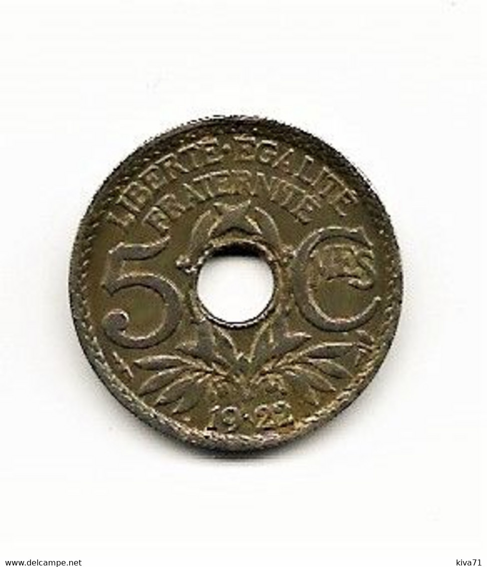 5 Centimes 1922 "Poissy"   TTB - 5 Centimes