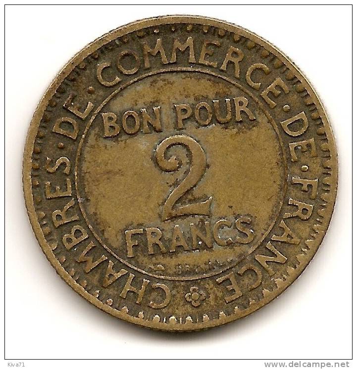 2 FRANCS "Chambre Du Commerce" 1921 TTB - 2 Francs