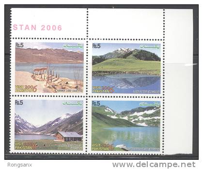 2006 PAKISTAN - MOUNTAINS & LAKES 4V - Pakistán