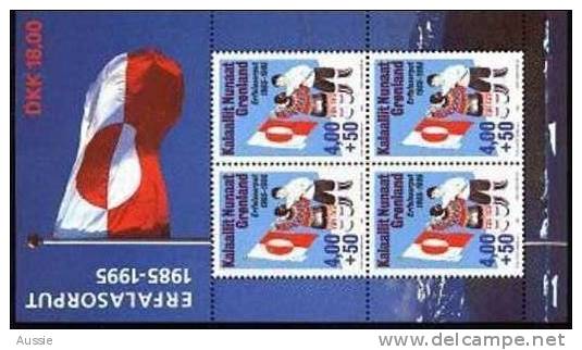 Groenland Greenland 1995 Yvertn° Bloc 9 *** MNH Cote 22 Euro Drapeau Vlag - Blokken