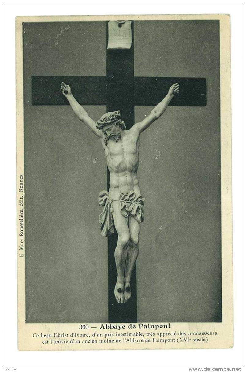 35 - Le Christ De L'abbaye De PAIMPONT Ou Painpont - Paimpont