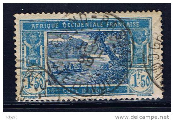 CI+ Elfenbeinküste 1930 Mi 84 Flußlandschaft - Used Stamps