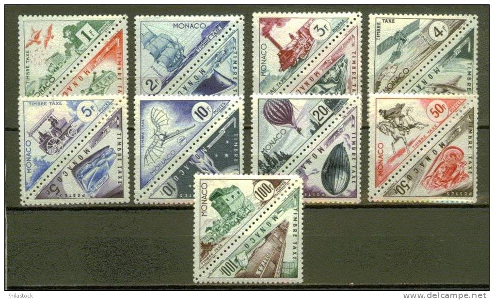 MONACO TAXE N° 39 A à 55 ** - Postage Due