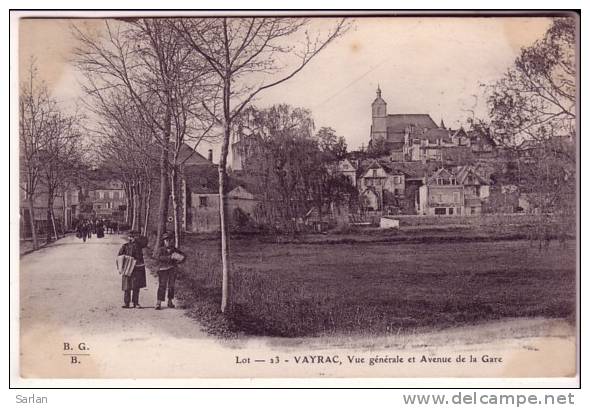 46 , VAYRAC , Vue Generale Et Avenue De La Gare - Vayrac