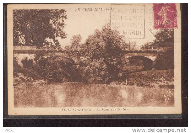 GERS -  Fleurance : Le Pont Sur Le Gers - Fleurance