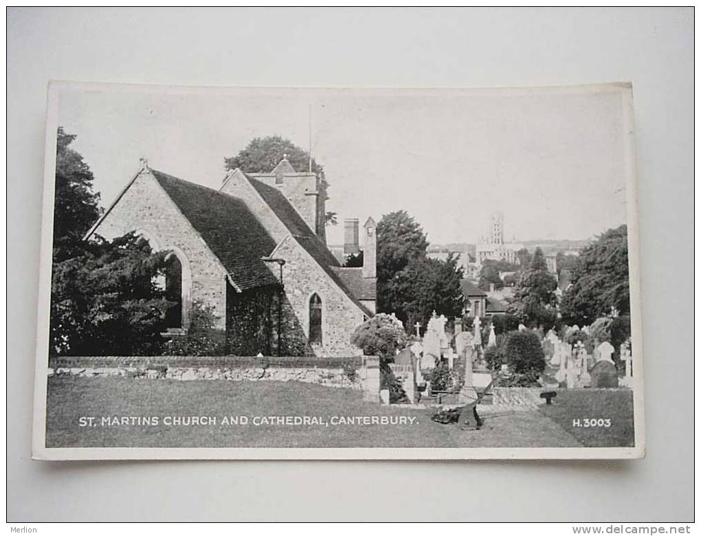 Canterbury Cathedral  And St. Martins Church     -  Cca 1910´s   VF   D47944 - Canterbury