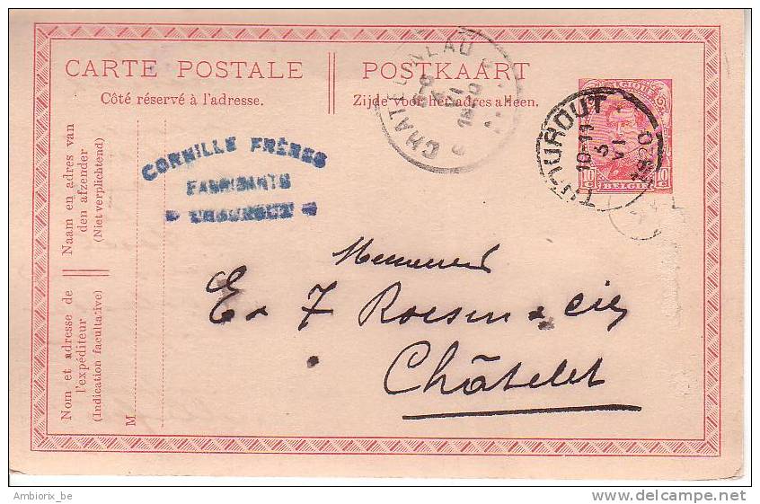 Entier Postal 56 Thourout - Briefkaarten 1909-1934