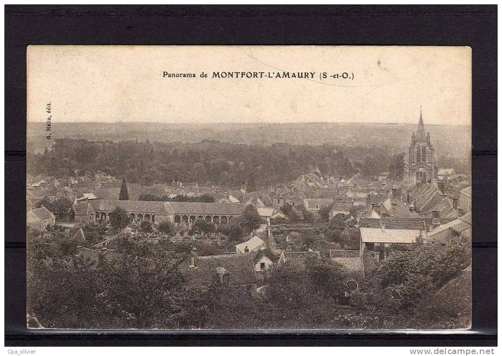 78 MONTFORT AMAURY Vue Générale, Panorama, Ed Mélin, 1913 - Montfort L'Amaury