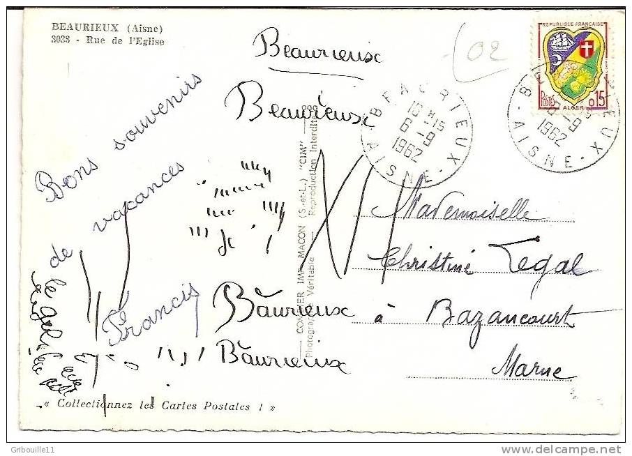 BEAURIEUX   -   ** RUE  DE  L´ EGLISE **    -    Editeur : COMBIER   N° 3038 - Autres & Non Classés