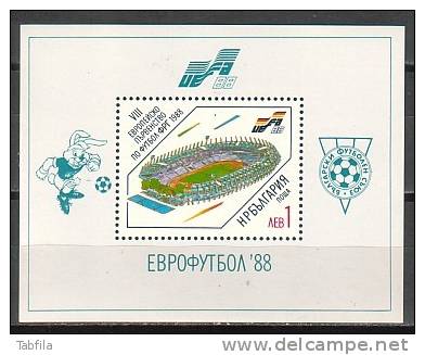 BULGARIA / BULGARIE - 1988 - Championnats D´Europe De Football - Bl ** - Eurocopa (UEFA)