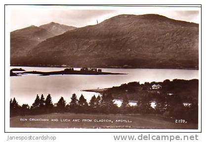 BEN CRUACHAN & LOCH AWE  From Cladich - REAL PHOTO - Argyllshire - SCOTLAND - Argyllshire