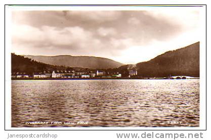 INVERARY From Loch FYNE - REAL PHOTO - Argyllshire - SCOTLAND - Argyllshire