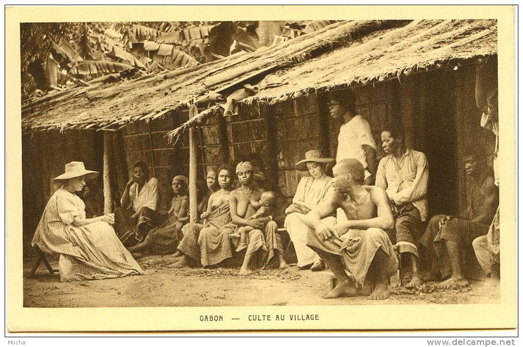 Gabon Culte Au Village - Gabun