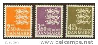 DENMARK 1972  MICHEL NO 526-528  MNH - Unused Stamps