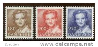 DENMARK 1982  MICHEL NO 753-755 MNH - Ungebraucht