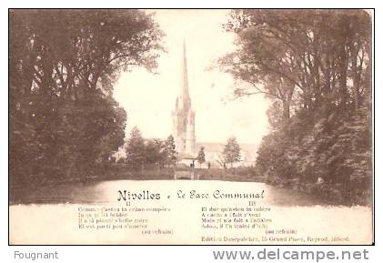 BELGIQUE : NIVELLES ( Brabant Wallon):Le Parc Communal.Non écrite. - Nijvel