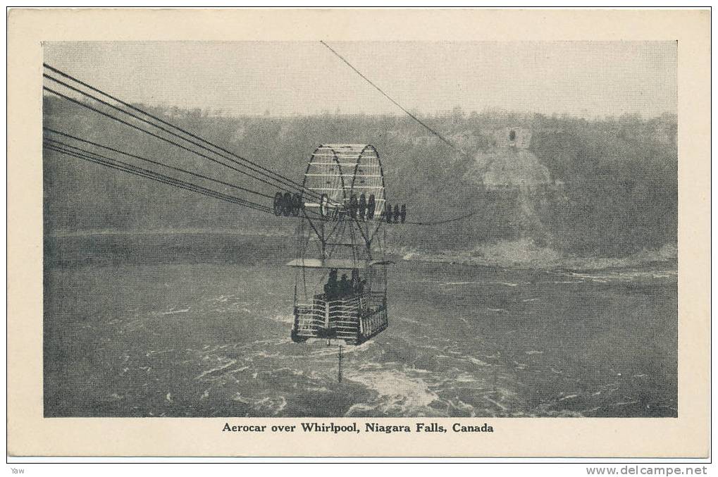 CANADA 1900~  ONTARIO: SPANISH AEROCAR OVER WHIRLPOOL, NIAGARA FALLS. VEDUTA AEREA. - Niagarafälle