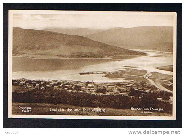 Raphael Tuck Postcard Loch Linnhe And Fort William Inverness-shire Scotland - Pier Jetty - Ref 326 - Inverness-shire
