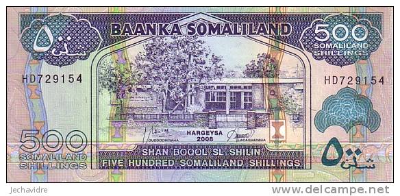 SOMALILAND   500 Shillin  Emission De 2008     ***** BILLET  NEUF ***** - Somalie