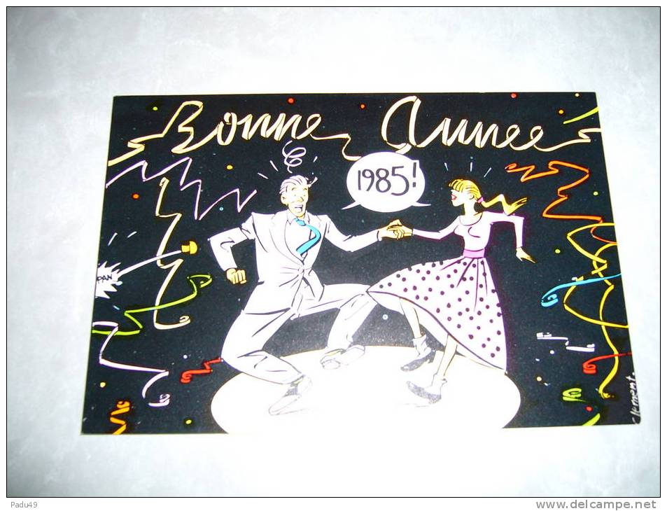 Bonne Annee 1985 Ill. Clement) Pour Le Credit Agricole - Cartes Postales