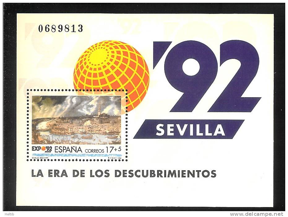 Espagne 1992 BF 49 ** - Sevilla 92 - Blokken & Velletjes