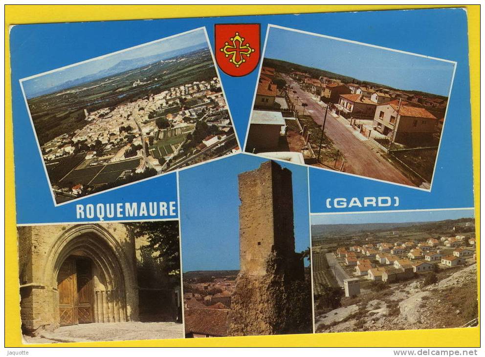 ROQUEMAURE Gard Vue Aérienne - Le Lotissement Plein Sud - Entrée De L´église-Tour Carrée -Lotissement Annibal-5vues - Roquemaure