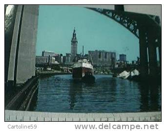 USA OHIO CLEVELAND NAVE SHIP  IN THE RIVER  CUYAHOGA VB1979 BR19532 - Cleveland