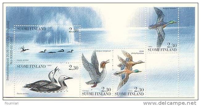 FINLANDE - Carnet  - Oiseaux - Canards / Duck - 1993 - Markenheftchen