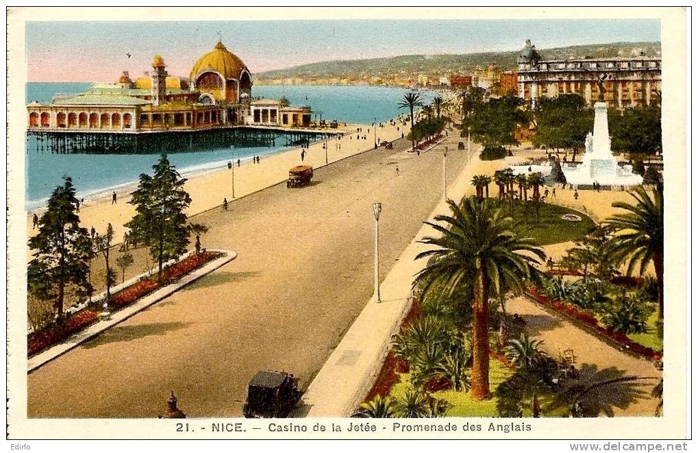 Nice, Le Casino, Voyagé, Timbrée, 1937 TTB - Multi-vues, Vues Panoramiques
