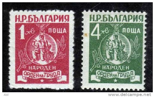 Bulgarie 1952 N°Y.T. :  702 Et 704** - Ongebruikt