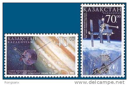 2003 KAZAKHSTAN Cosmonautics Day 2V - Asia