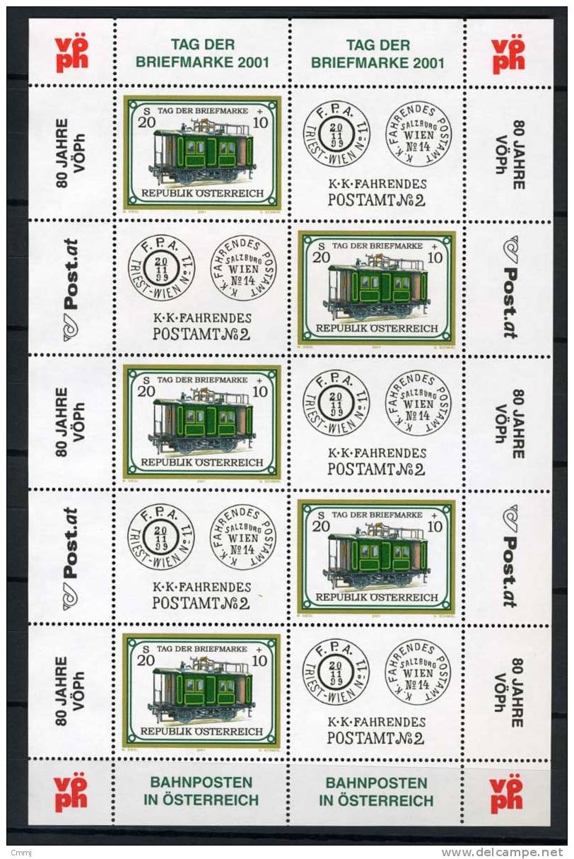 2001. AUSTRIA - ÖSTERREICH - AUTRICHE - OOSTENRIJK - Mi. 2414 Block - MinI Sheet - Stamps Mint.... - SN085Z  ------- - Blocs & Hojas