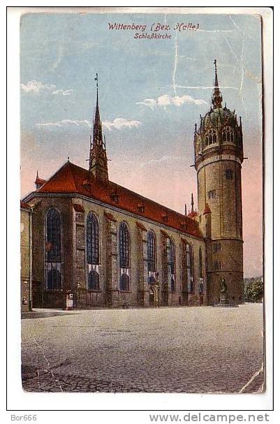 GOOD OLD GERMANY POSTCARD - WITTENBERG - Castle Church - Wittenberg