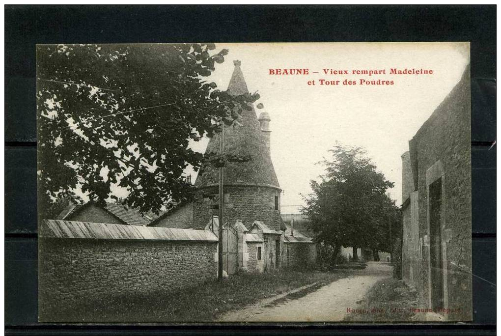 BEAUNE (21) CPA - Vieux Rempart Madelaine Et Tour Des Poudres - Beaune