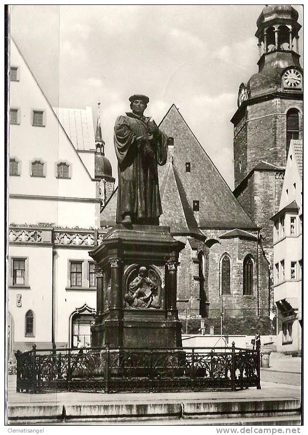 TOP!! LUTHERSTADT EISLEBEN * MARKTPLATZ MIT LUTHERDENKMAL * ZU DDR ZEIT *!! - Lutherstadt Eisleben